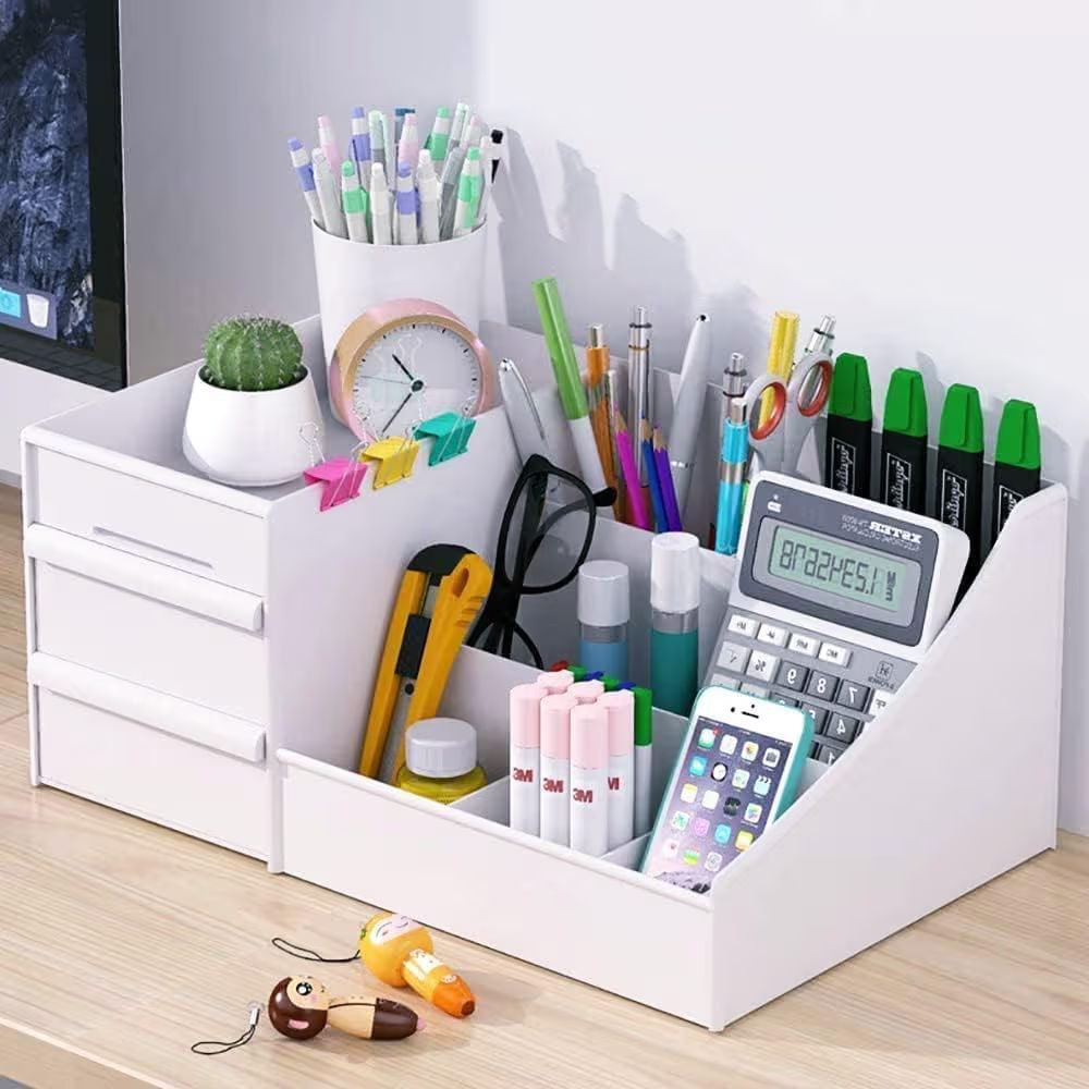 Shuttle Art Office Desk Organizer With Drawer All In One Office Supplies An