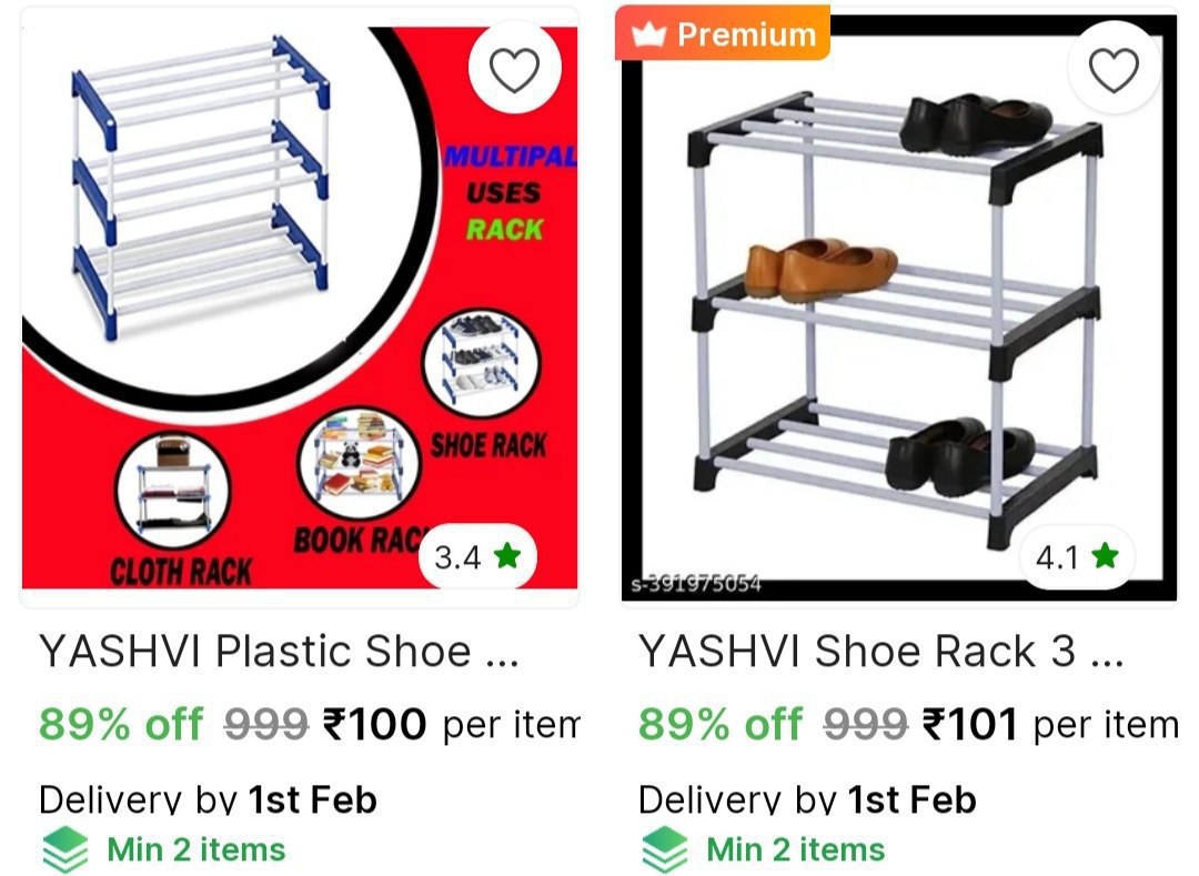 Shoe Racks Starts 100