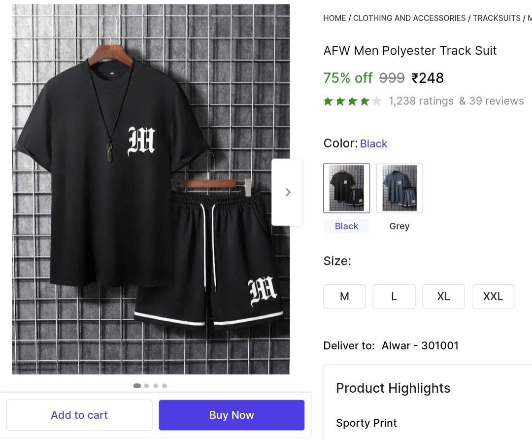 Men Polyester Track Suit 248
