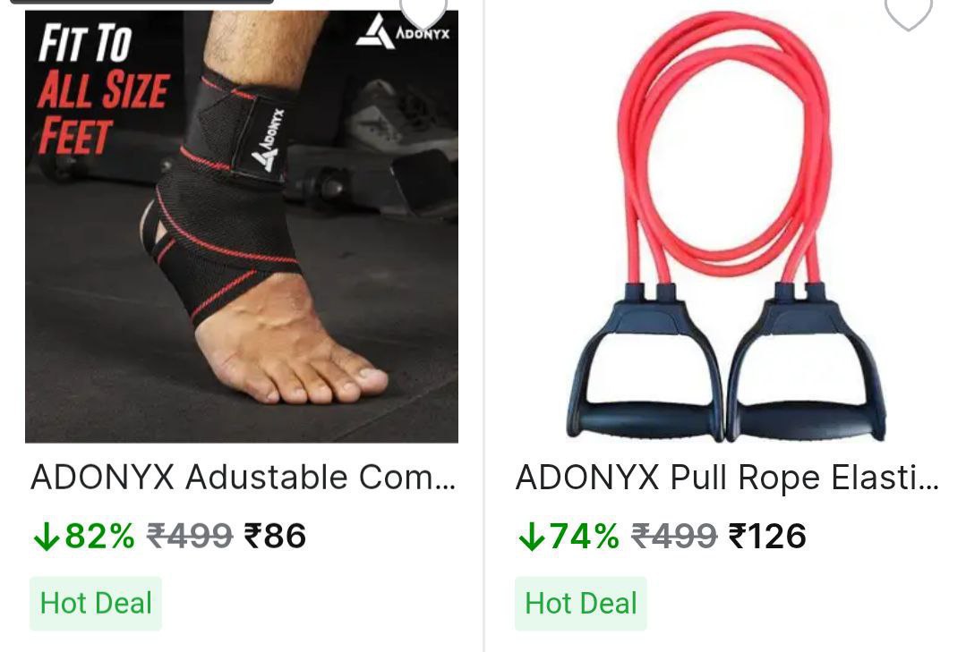 Flipkart Fitness Accessories Starting From Rs 86link