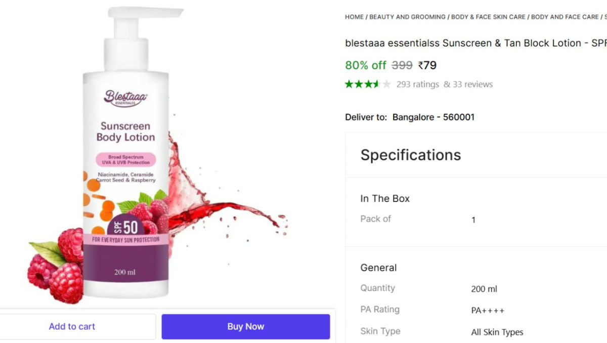 Sunscreen Body Lotion 79