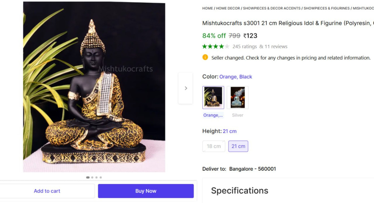 Buddha Showpiece Statue 123