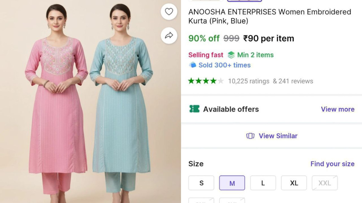 Loot - Women Embroidered Kurta 90