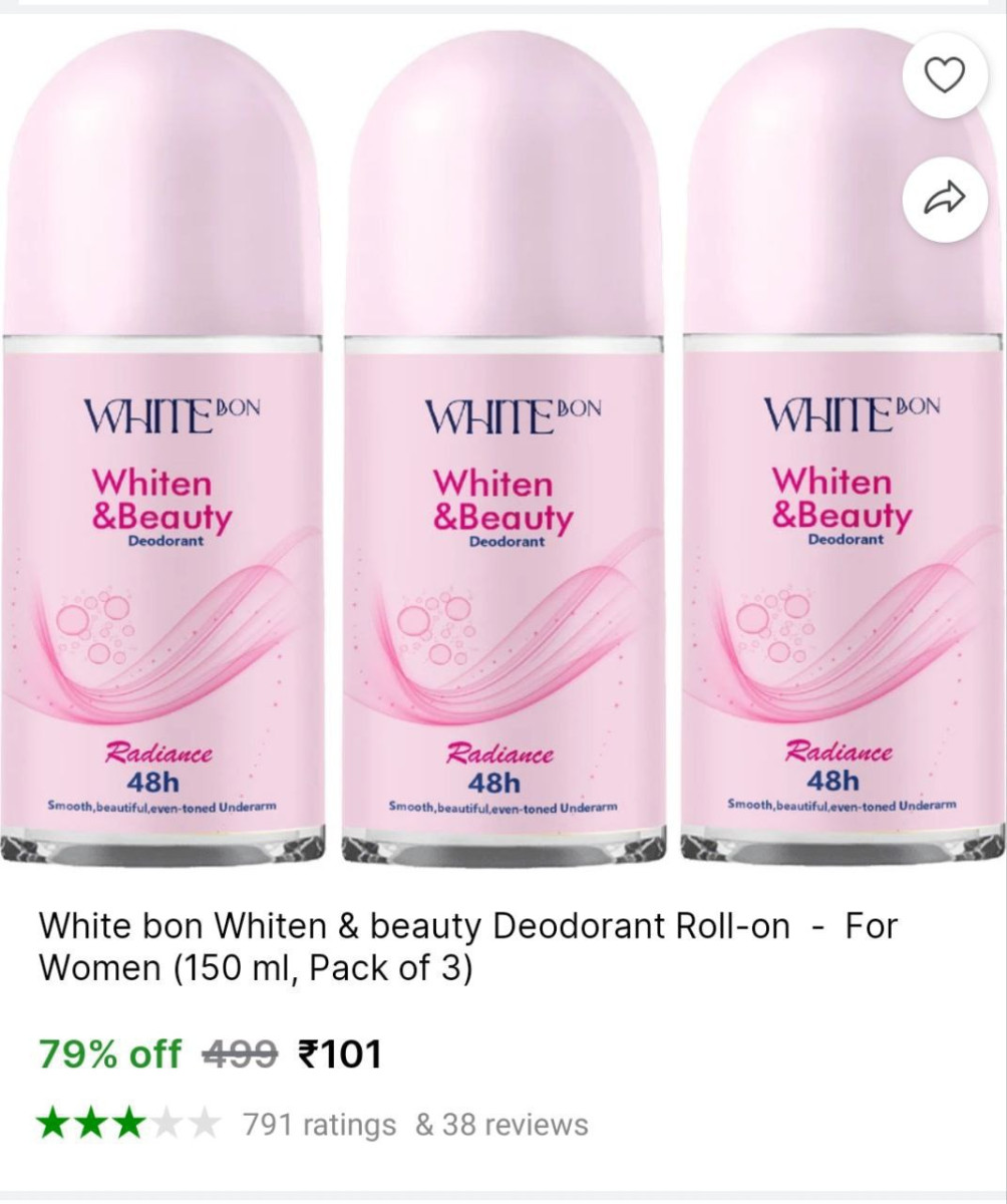 Deodorant Roll-on Pack Of 3 101