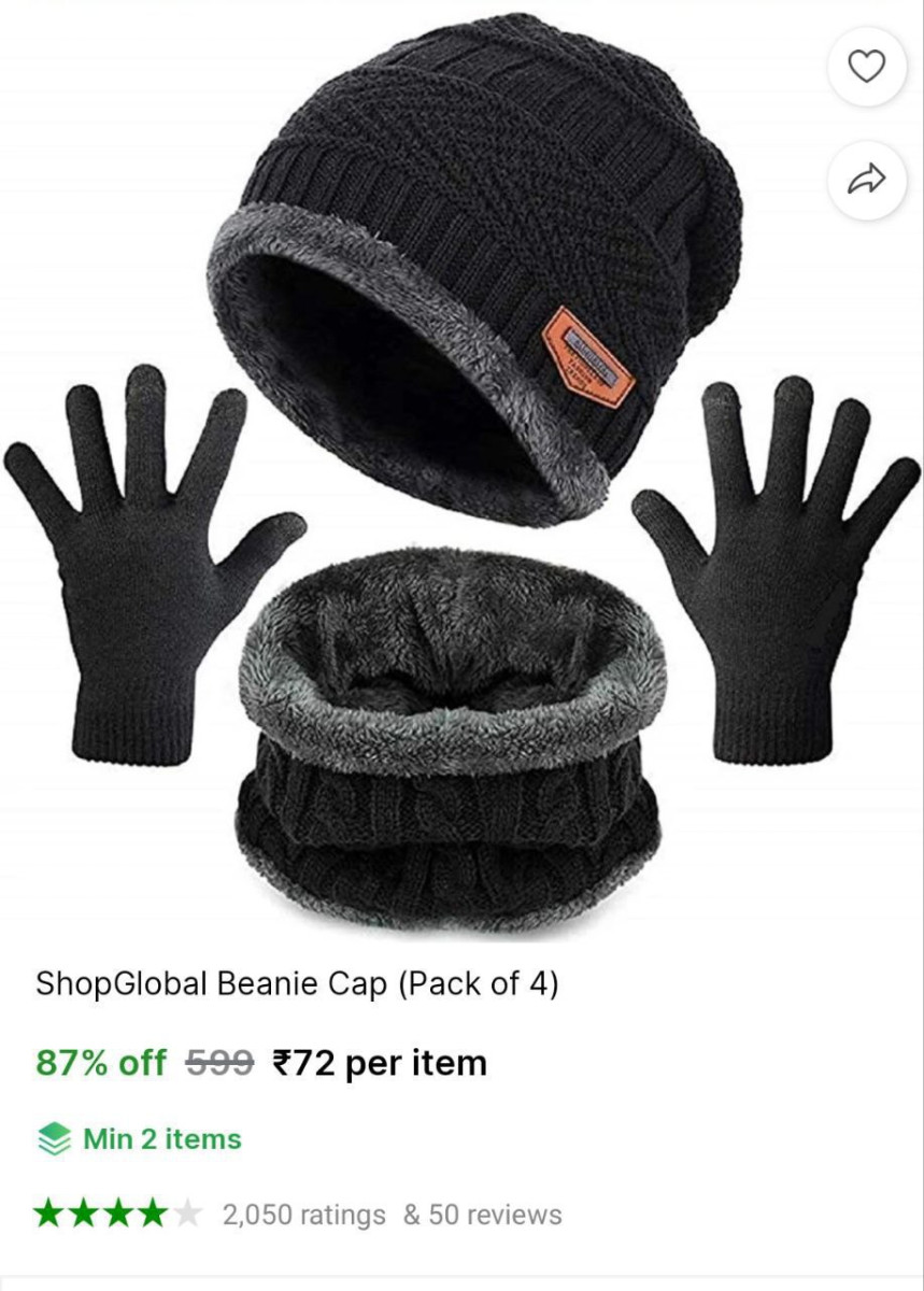 Beanie Cap Pack Of 4 72min Buy - 2