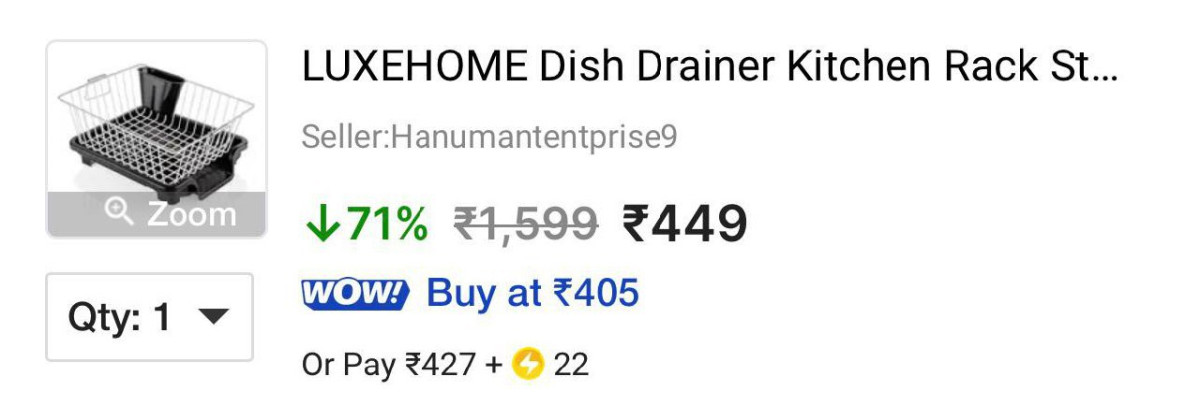 Kitchen Rack Basket Drainer At 449