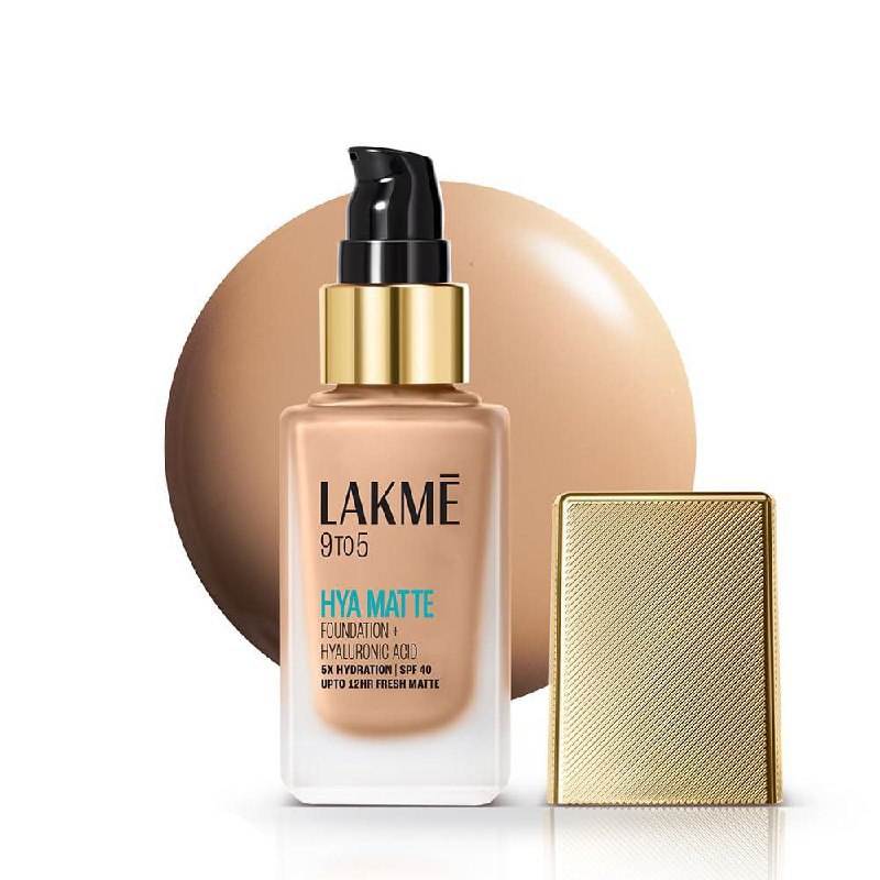 Lakme 9to5 Hya Matte Foundation Hyaluronic Acid Neutral Nude - 25ml 359