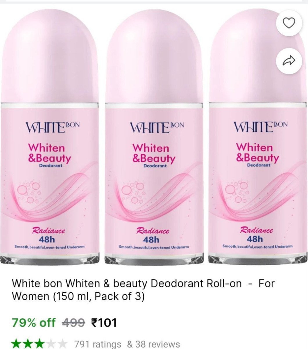 Shopsy Deodorant Roll-on Pack Of 3 101