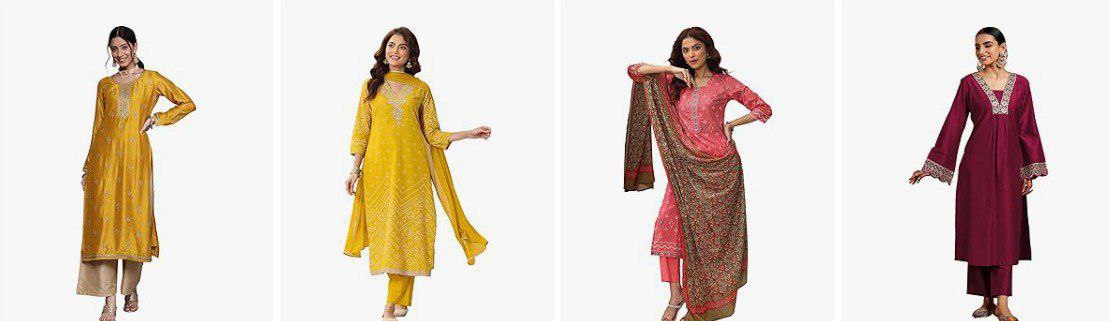 Amazon 87 On Libas Women Clothing Kurta Sets Kurta