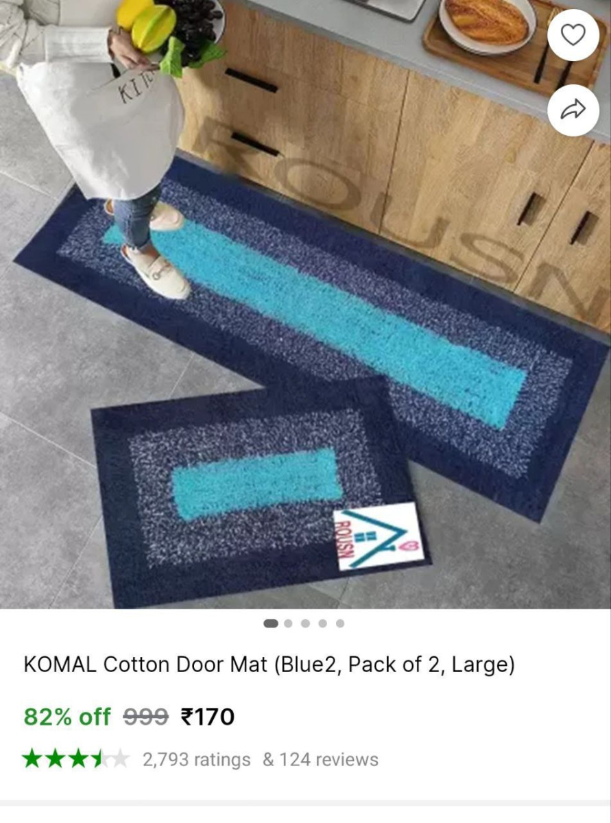 Kitchen Floor Mat (pack Of 2) 170grab It At Best
