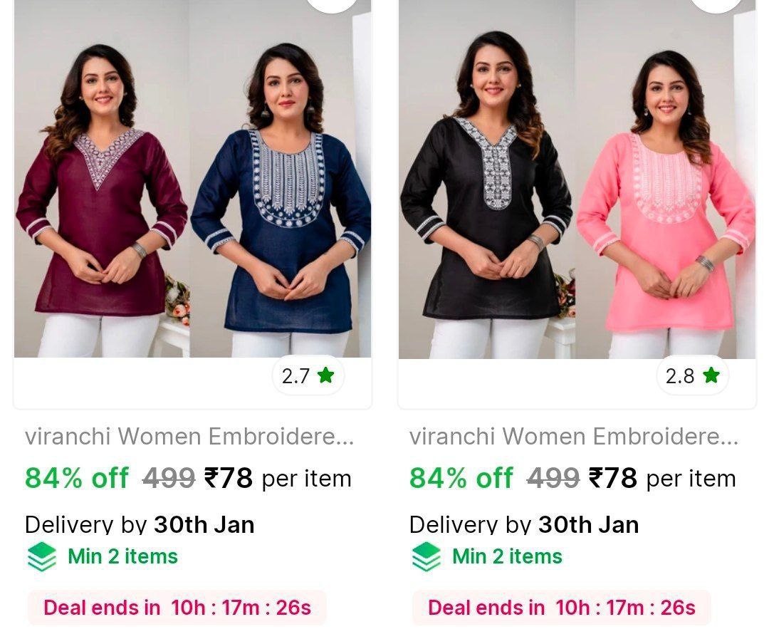 Embroidered Kurta 78 More Deals Click Here Must Read