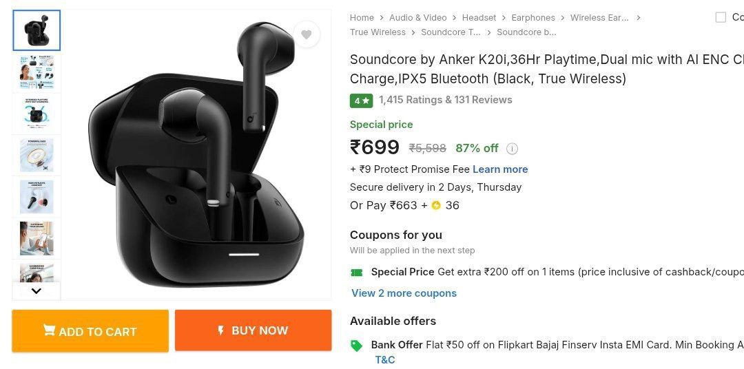 Soundcore By Anker Buds 699 Click Here To Join All Deals