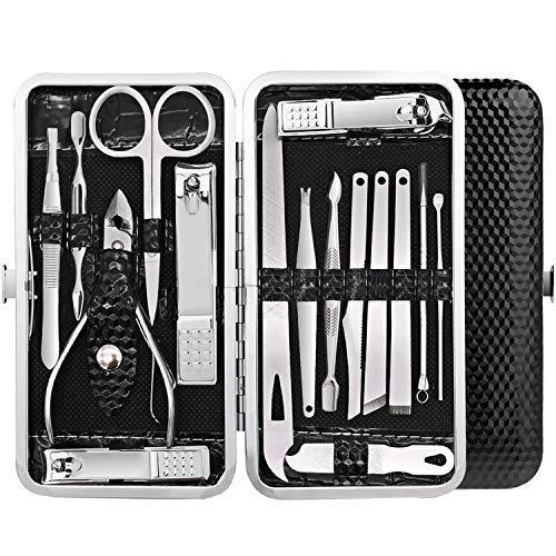 Urbanmac Manicure Pedicure 16 Tools Set Nail Clippers Stainless Steel 243