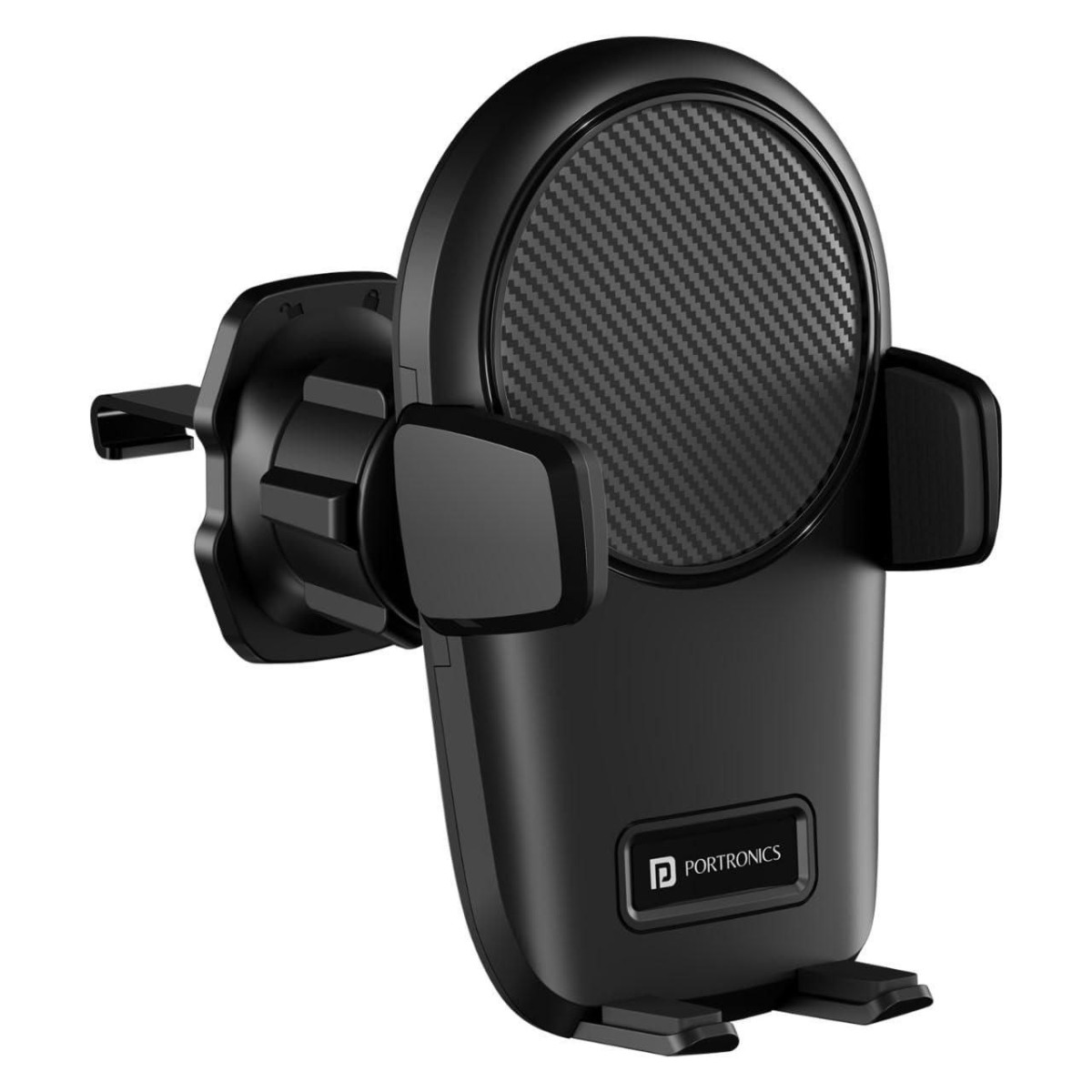 Portronics Clamp Z Car Phone Holder Stand With 360 Degree Rotation