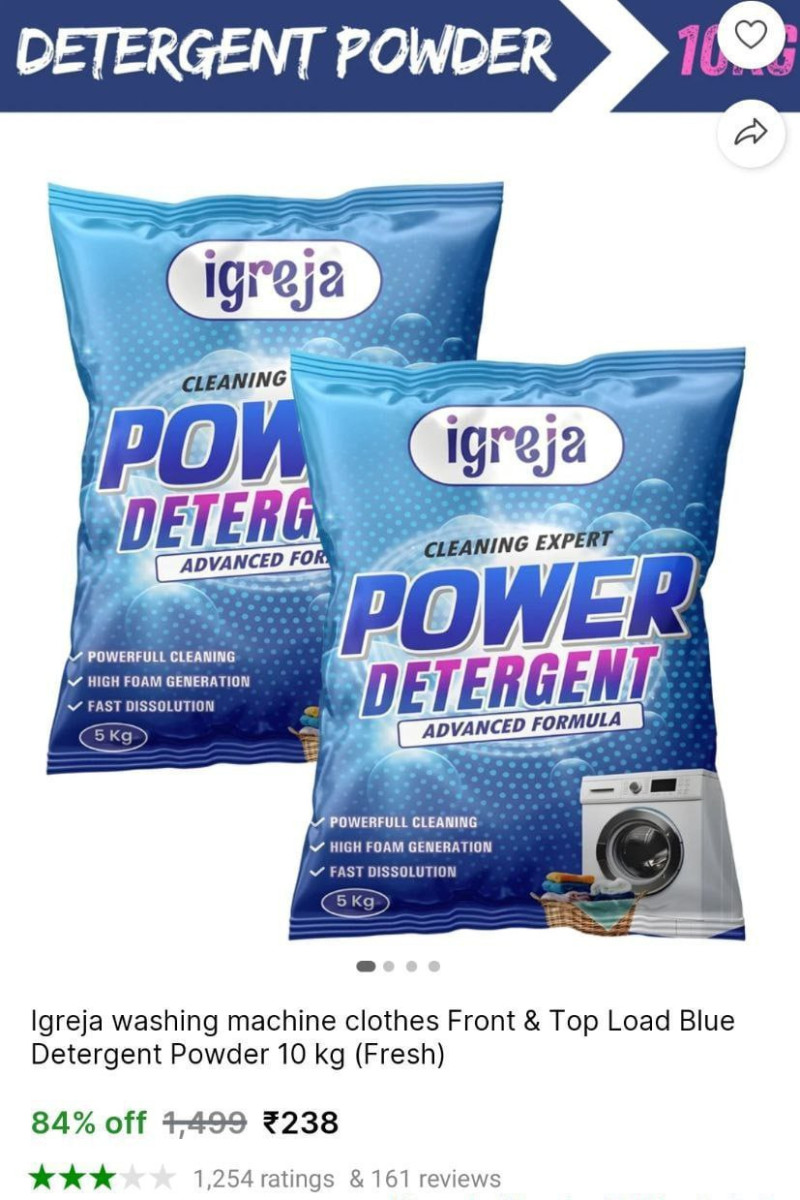 Shopsy Detergent Powder 10kg 238