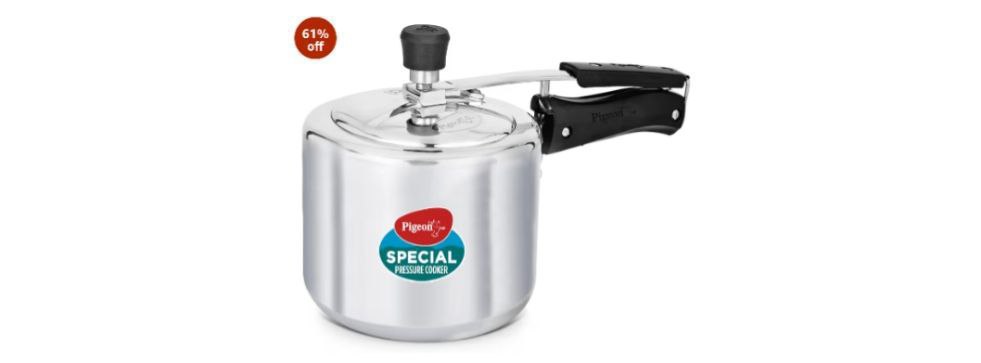 Pigeon By Stovekraft 3 Litre Special Aluminium Inner Lid Non-induction Base
