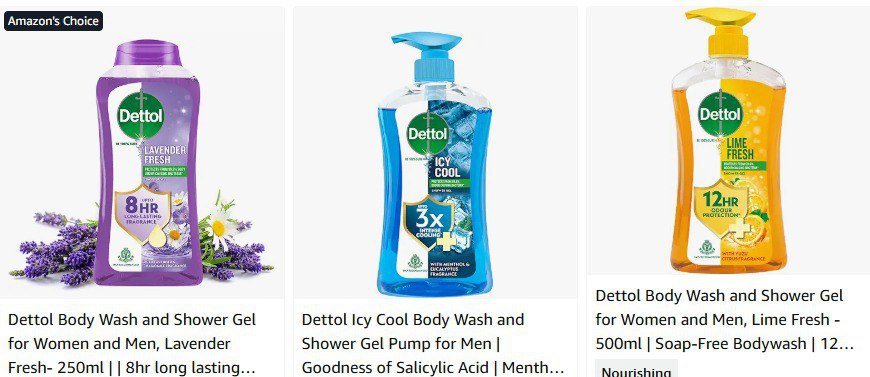 Amazon Body Wash Starts 97 Fiama Palmolive Dettol More