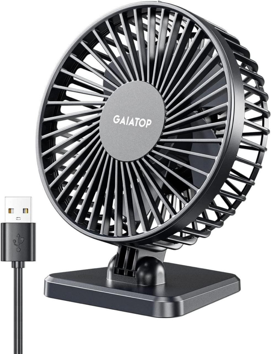 Gaiatop Small Desk Fan 4 5 Inch Portable 3 Speeds Wind Desktop Table Coolin