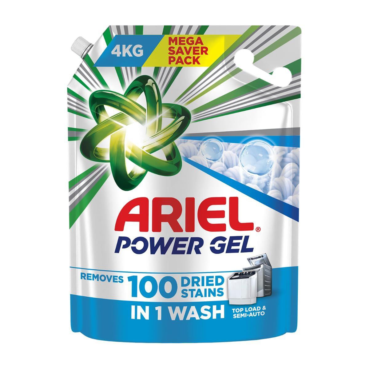 Grab 491ariel Power Gel Liquid Detergent 4kg