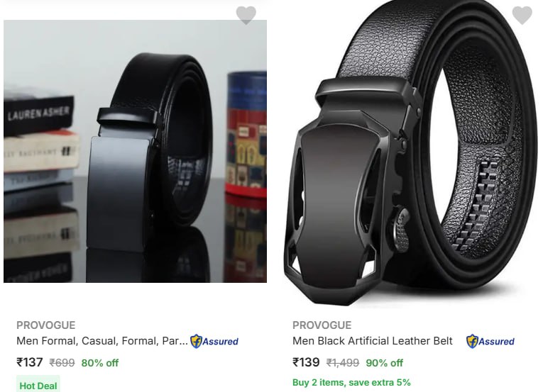Provogue Belts 85 Starting From Rs 105