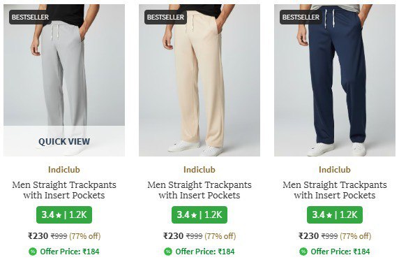 Ajio 77 On Track Pants Starts At Rs 230link