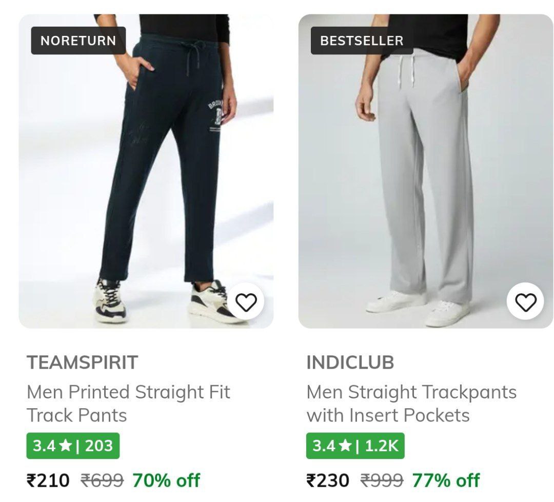 77 On Track Pants Starts At Rs 210ajio