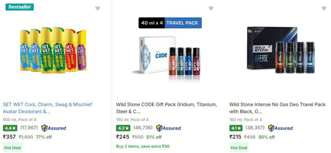 Flipkart 77 On Wildstone Set Wet Perfumes Deodorantslink