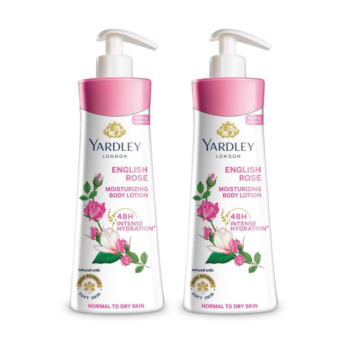 Yardley London English Rose Moisturizing Hand And Body Lotion With Germ Shi