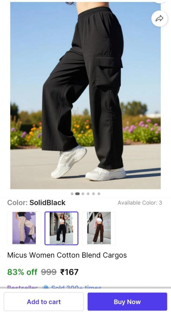 Loot 169 Women Cargos