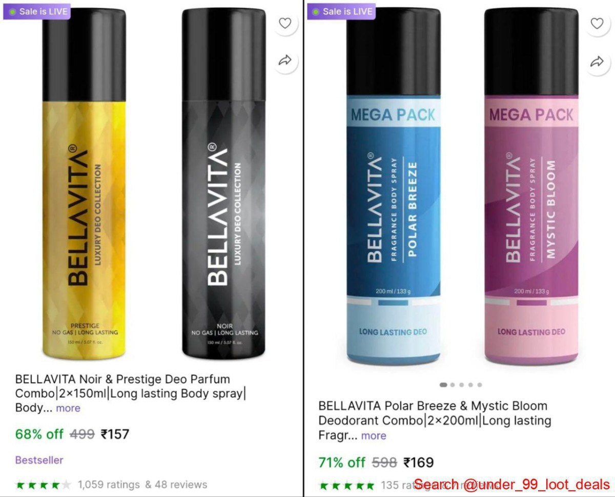 Bellavita Deo (pack Of 2) At 157