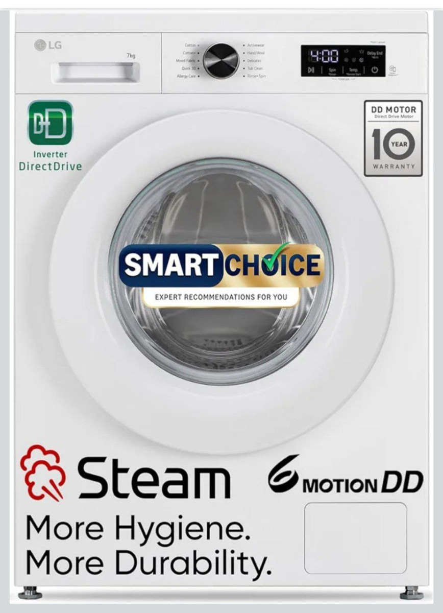 Lg Smart Choice 7 Kg 5 Star Steam Inverter Direct Drive Technology 6 Motion