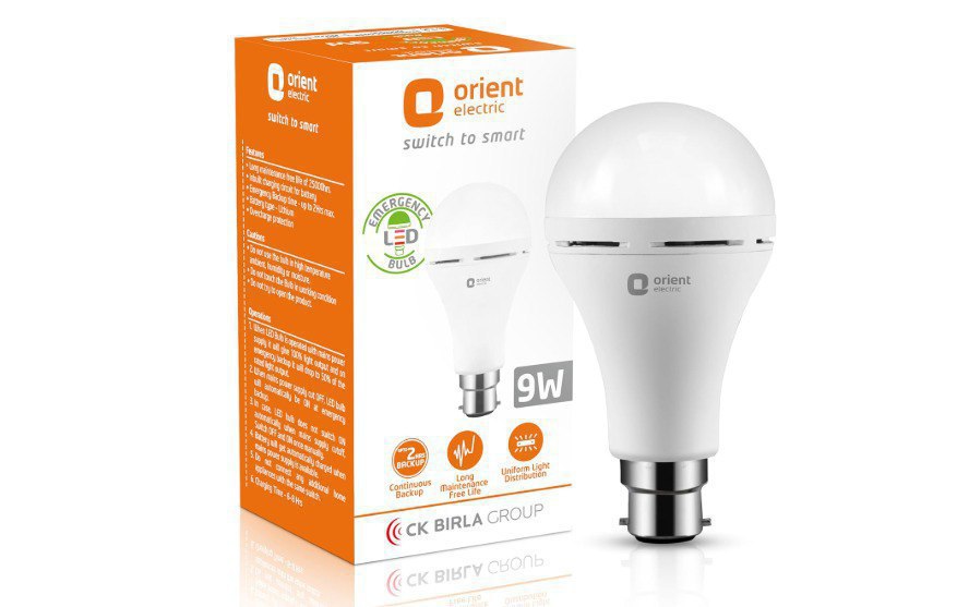 Orient Electric 9w Emergency Led Bulbdeal 214