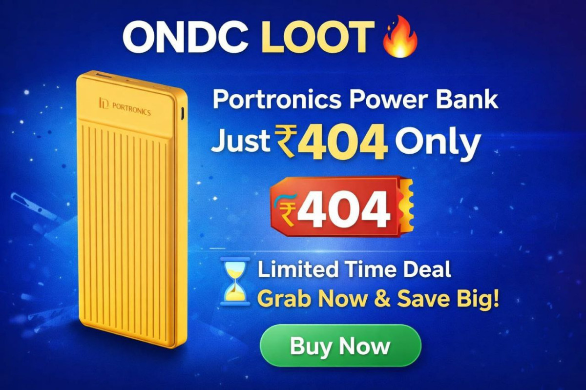 Ondc Loot Portronics Luxcell B12 Power Bank 404 Use Coupon Deal45yellow Gre