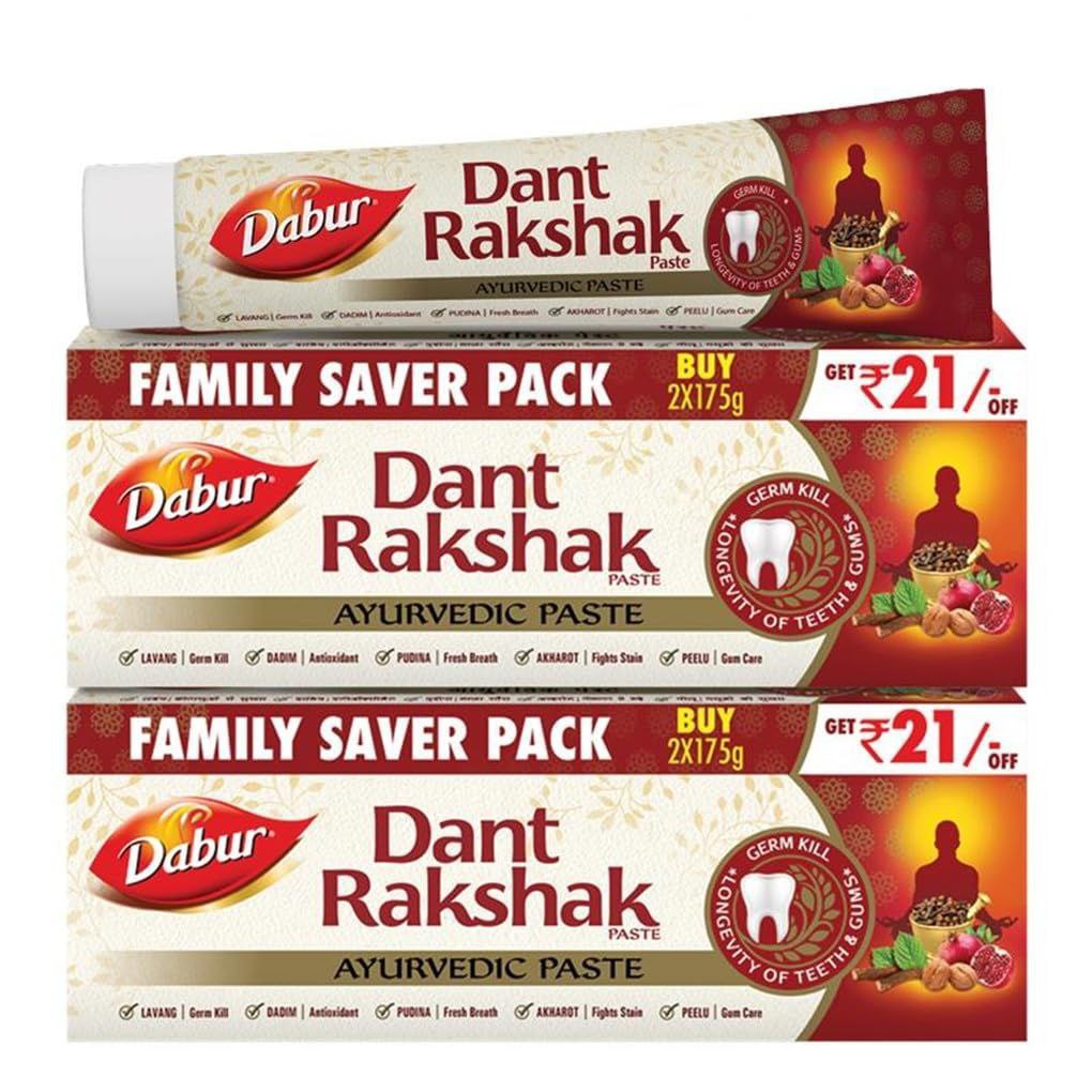 Dabur Dant Rakshak Ayurvedic Toothpaste - 700g (175g X 4)