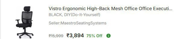 - Office Adjustable Arm Chair At Rs 3894