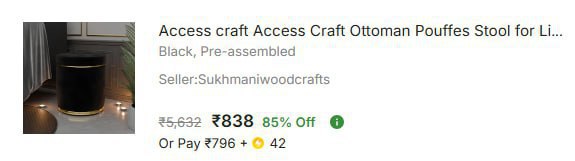 - Living Room Sitting Stool At Rs 838