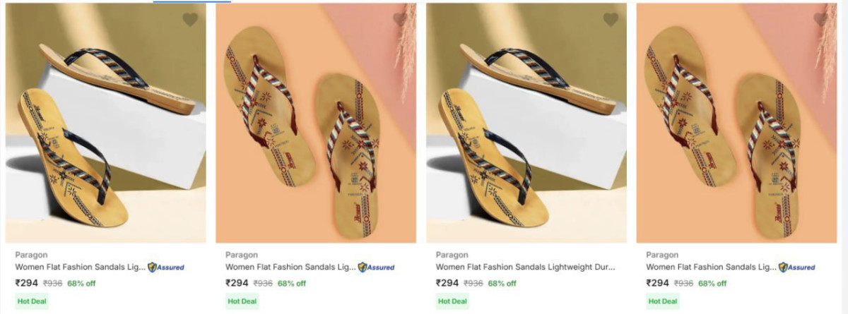 68 - Paragon Womens Footwearstarting Rs 294