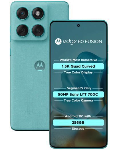 Motorola Edge 60 Fusion 8 256 Gb At Rs 18 999- Rs 2 250 Bank Rs 1 000 Coupo