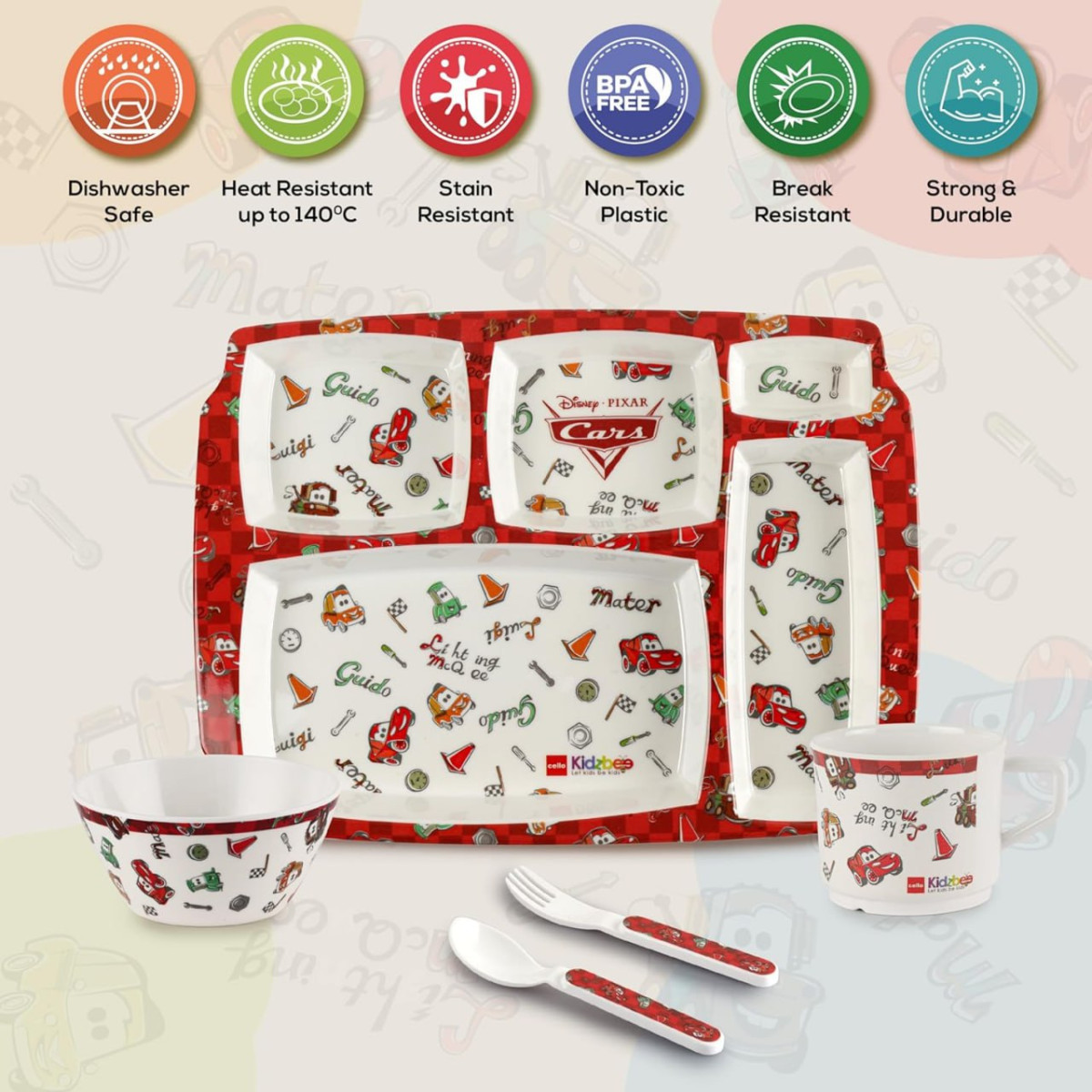 Cello Kidzbee Pixar Car Meal Set 427