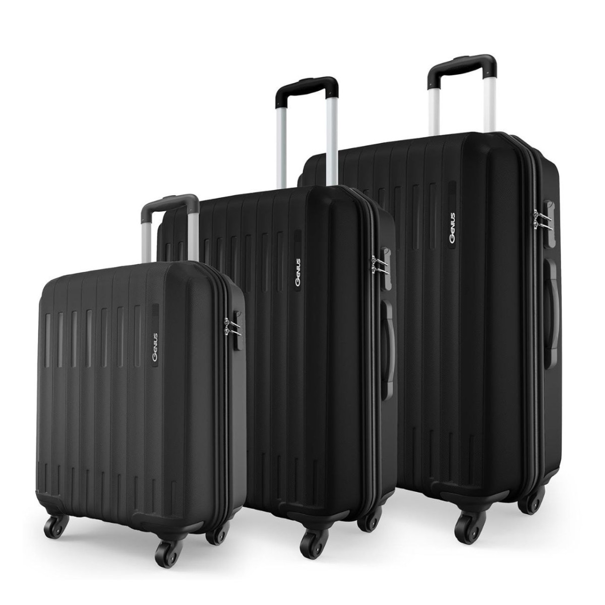 499safari Genius Alley Set Of 3 (cabin Medium Large) Trolley Bags