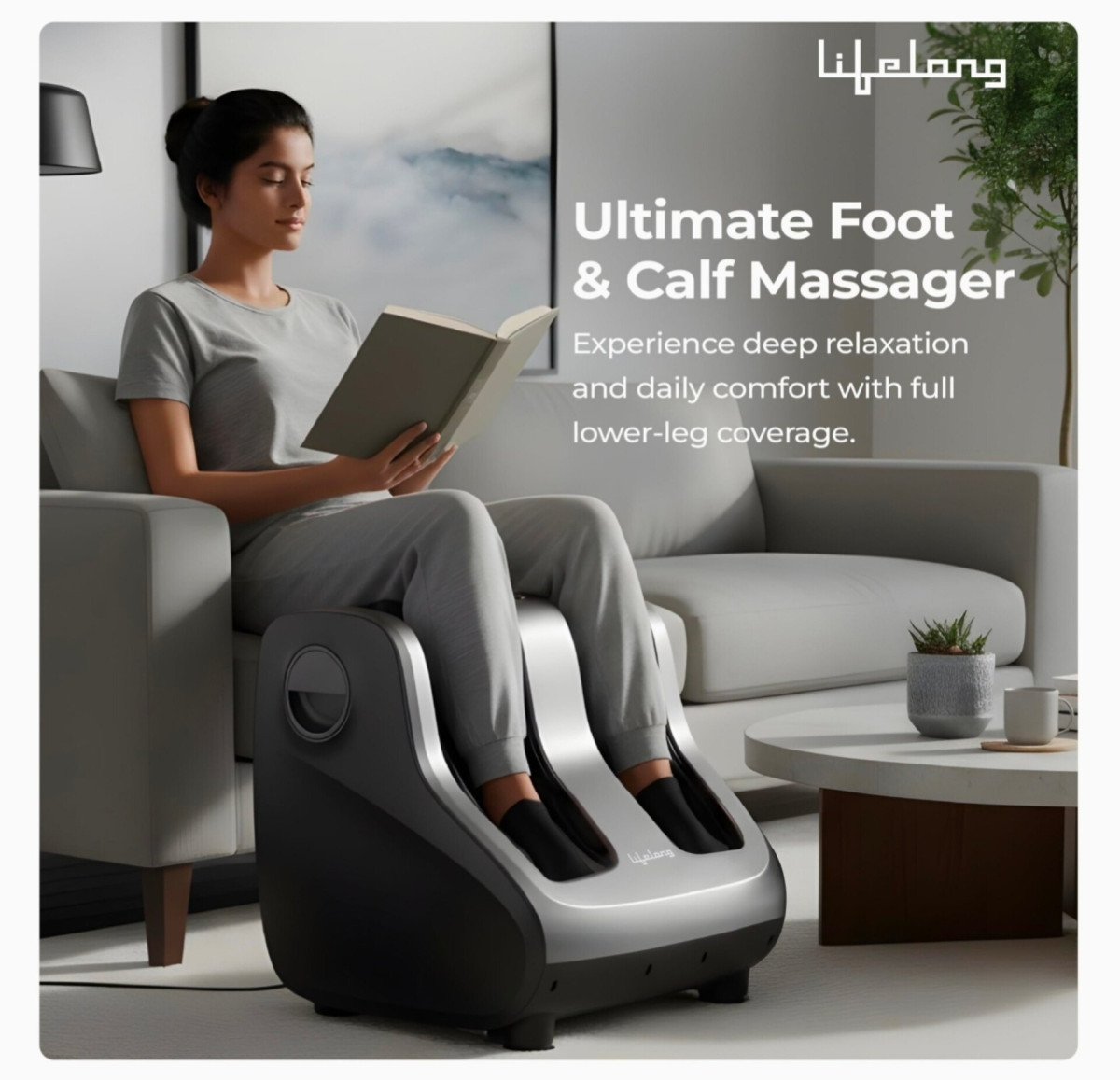 Lifelong Leg Foot Massager Machine For Pain Relief At 8679