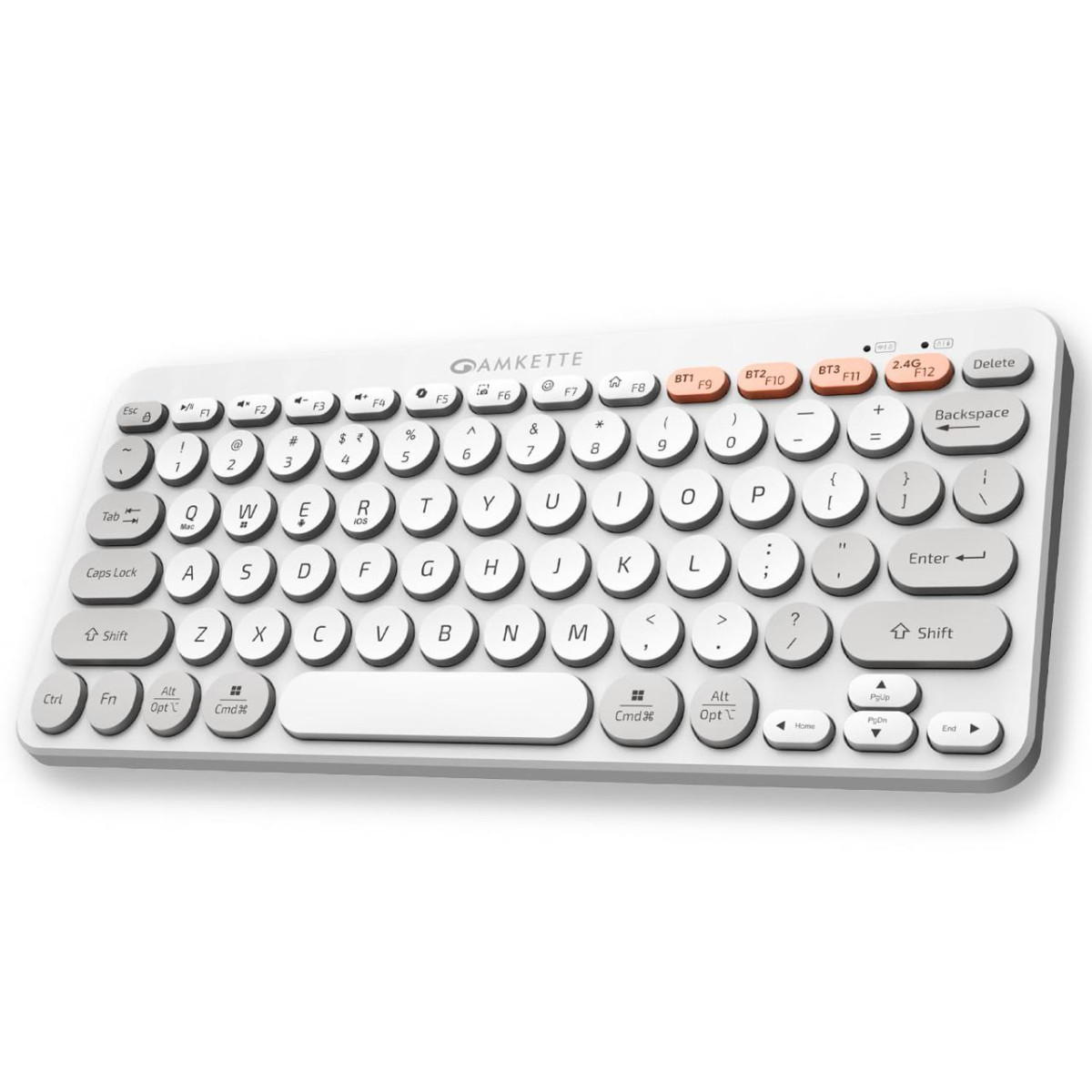 Amkette New And Improved Optimus Bt 4 In 1 Multi Device Wireless Keyboard B