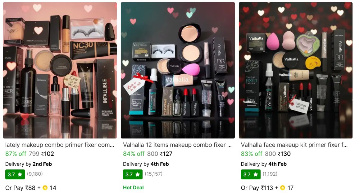 Makeup Kits From Starts 102