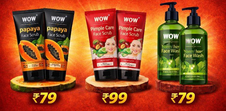 Ondc Loot 85 Wow Skin Science Scrub Facewash Shipping Code Deal45 Apply Mul