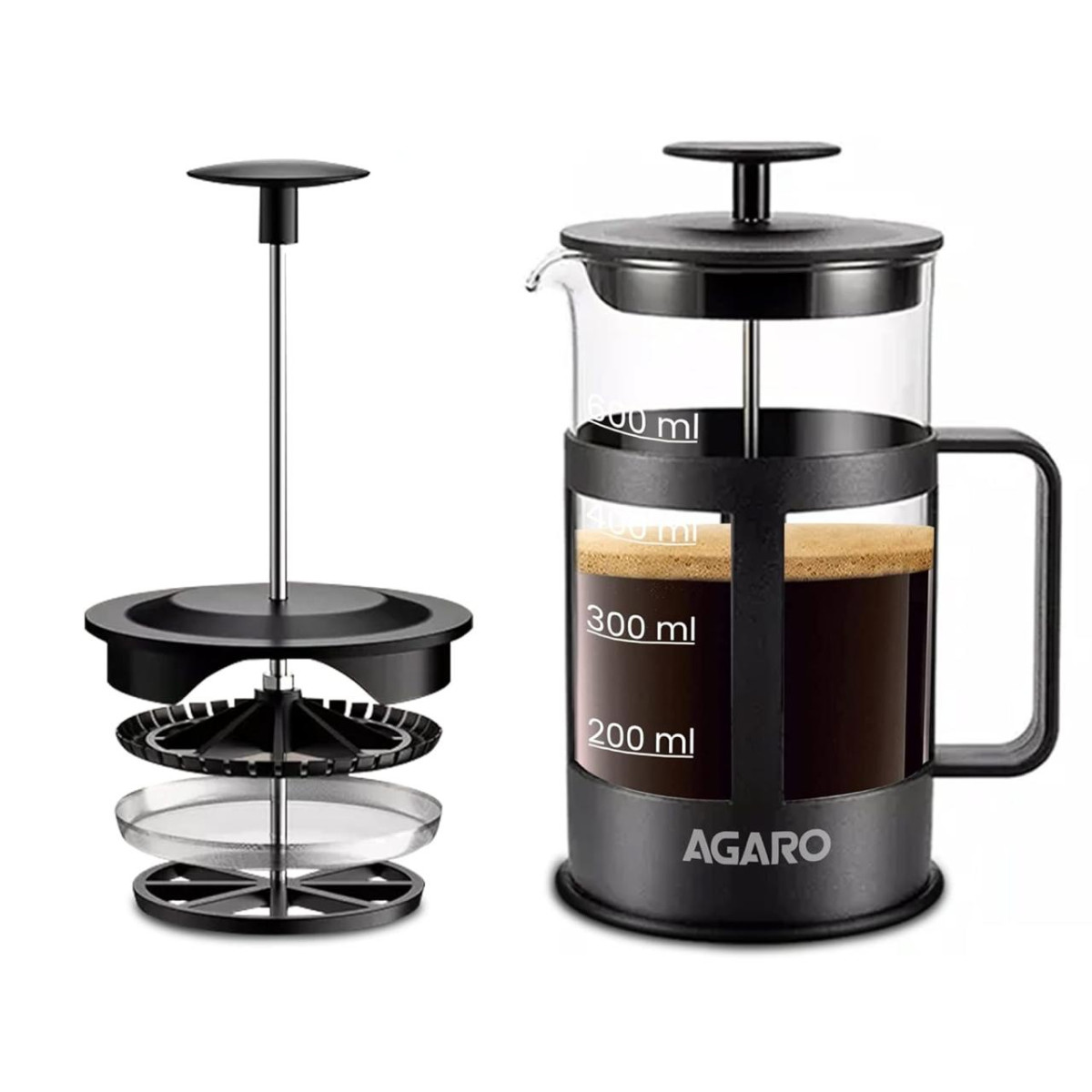 Agaro Delite French Press Coffee And Tea Maker 649