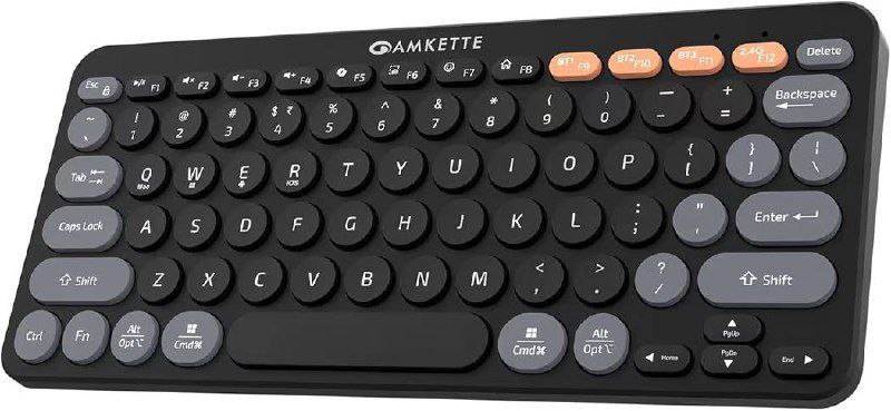 Amkette New And Improved Optimus Bt 4 In 1 Multi Device Wireless Keyboard B