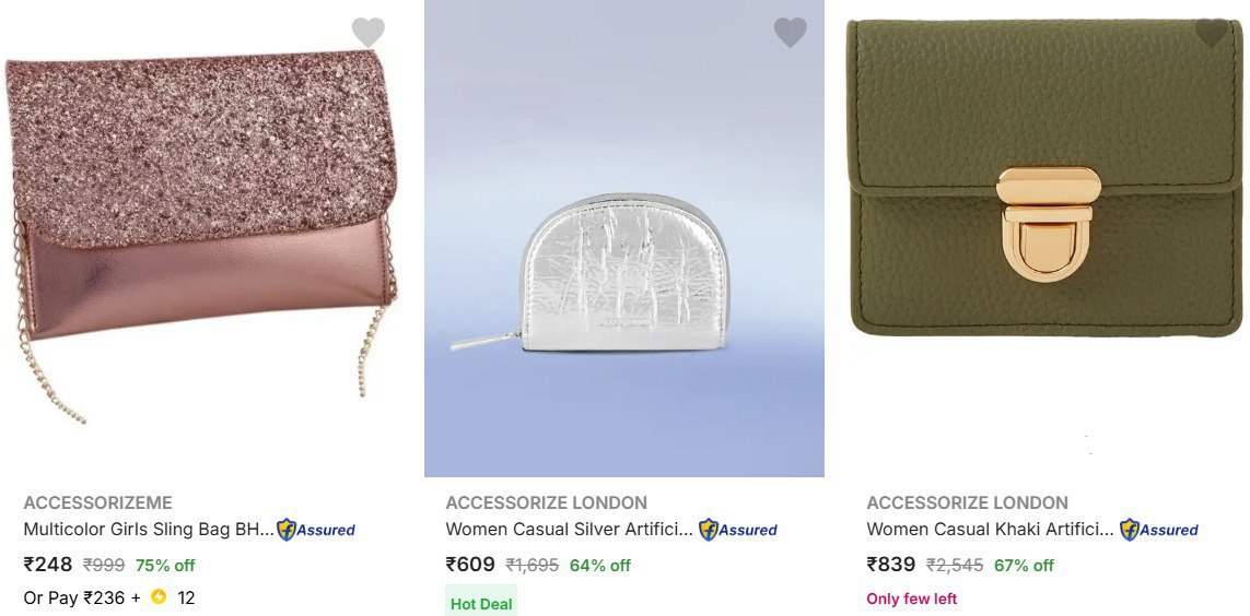 Flipkart Accessorize Bags Women - Save Up To 75