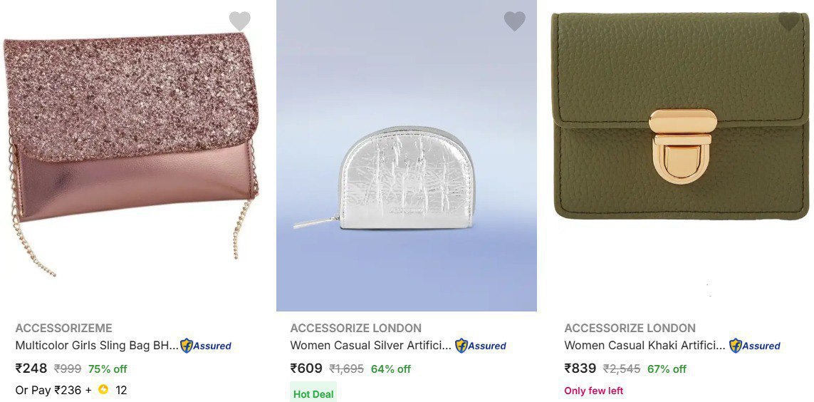 Flipkart Accessorize Bags Women - Save Up To 75 Click Here To Join All Deal