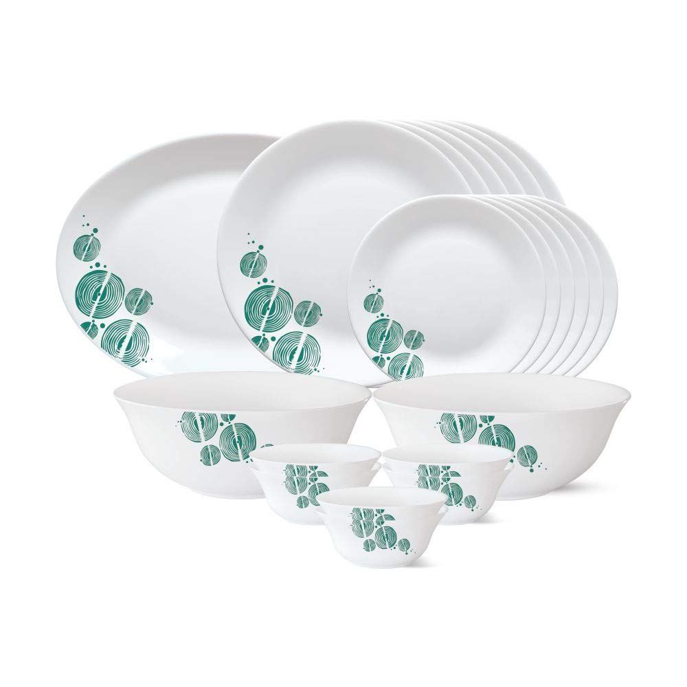 Grab 1 469larah By Borosil Opalware Dinner Set - 21 Pieces White