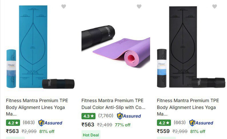 Flipkart Fitness Mantra Yoga Mats 81